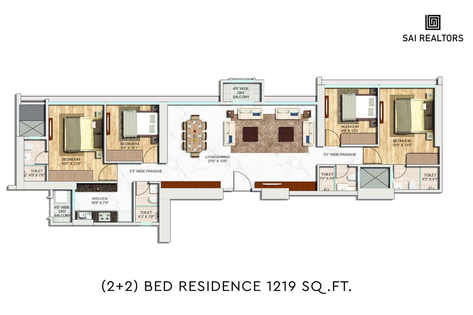 Arya-one-(2+2)-BED-RESIDENCE-1219-SQ.FT
